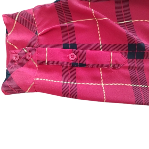 Torrid limited edition Betsey Johnson red plaid blouse - Picture 8 of 9